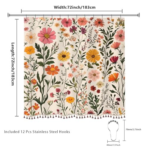 Custom Printed Bath Curtain — custom printed polyester bath curtain detail view