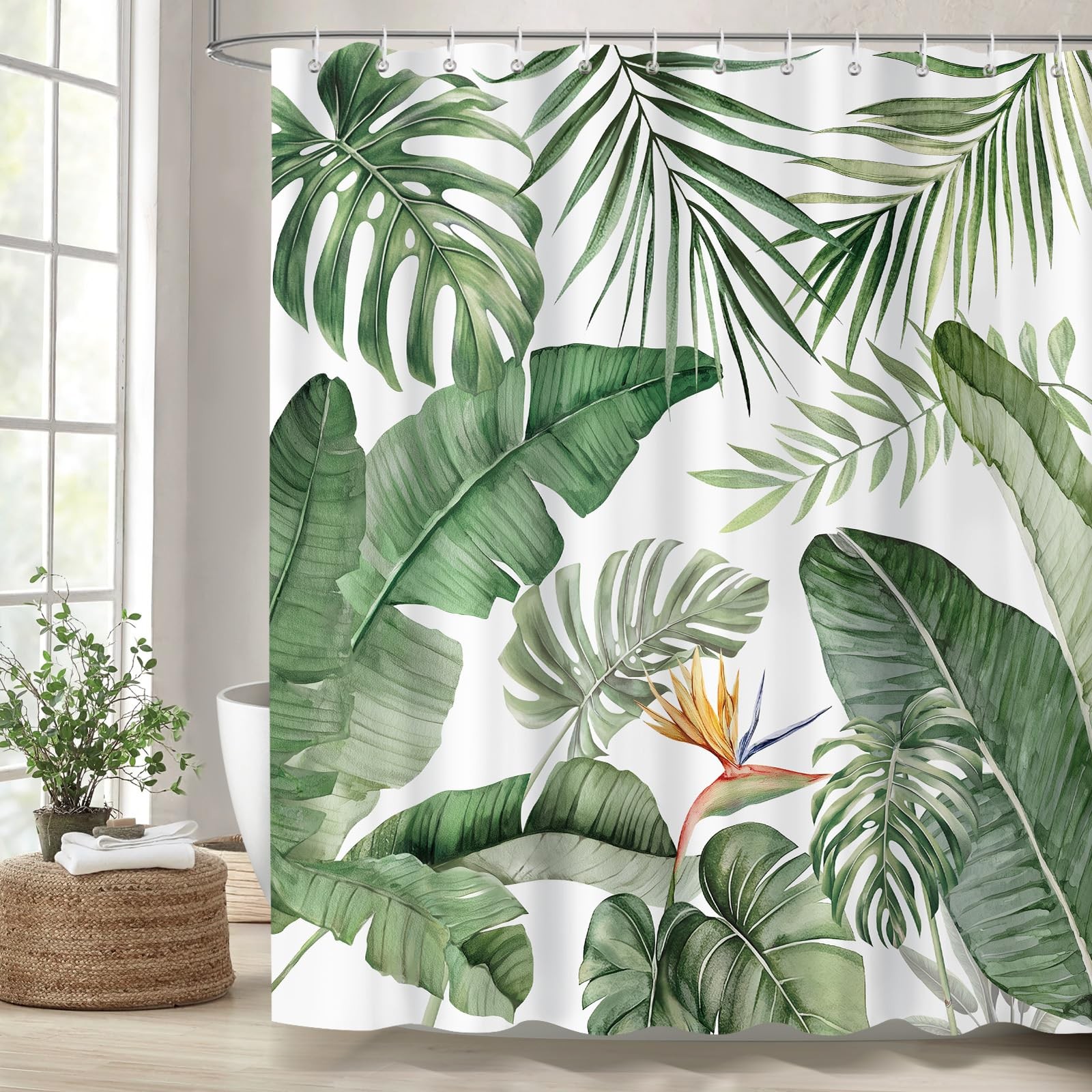 Custom Printed Bath Curtain — custom printed polyester bath curtain