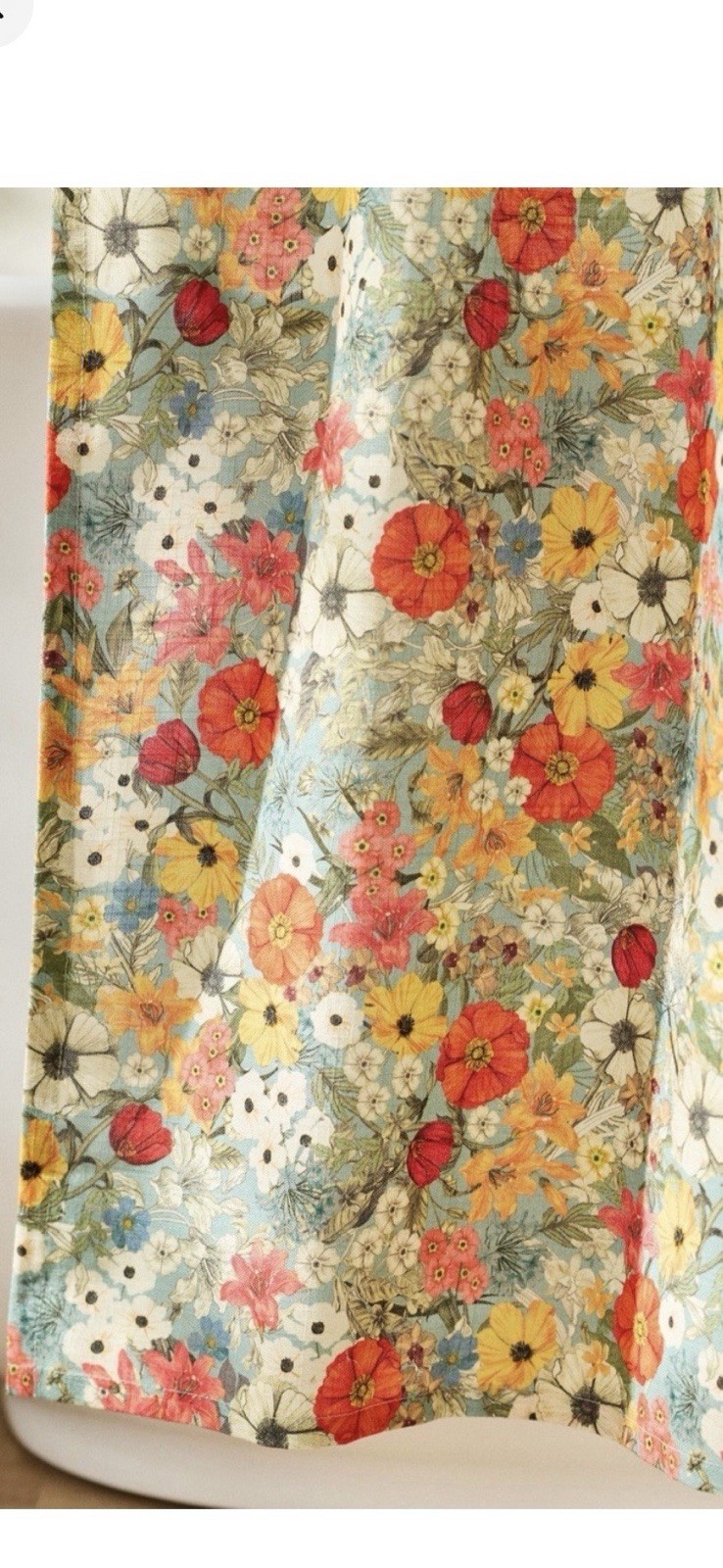 Custom Printed Bath Curtain — custom printed polyester bath curtain detail view