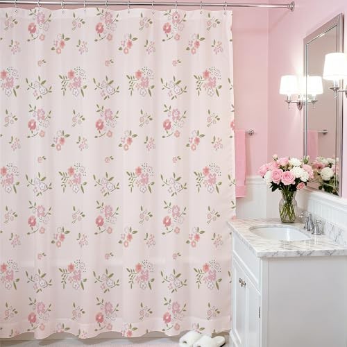 Custom Printed Bath Curtain — custom printed polyester bath curtain detail view