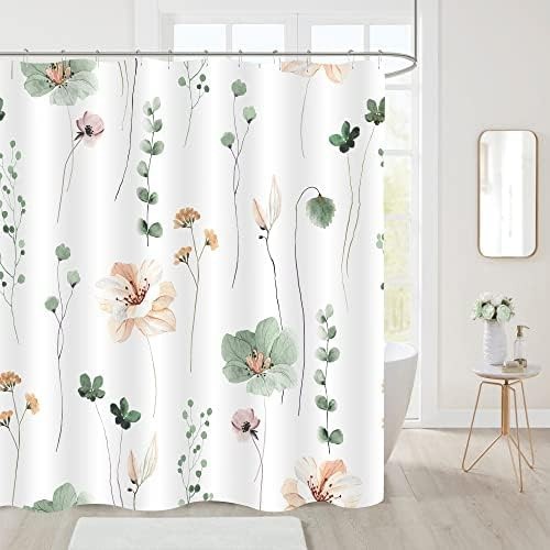 Custom Printed Bath Curtain — custom printed polyester bath curtain detail view