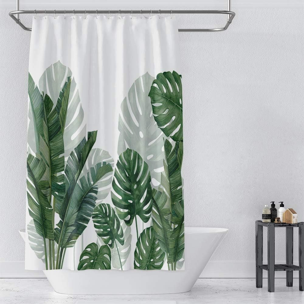 Custom Printed Bath Curtain — custom printed polyester bath curtain detail view