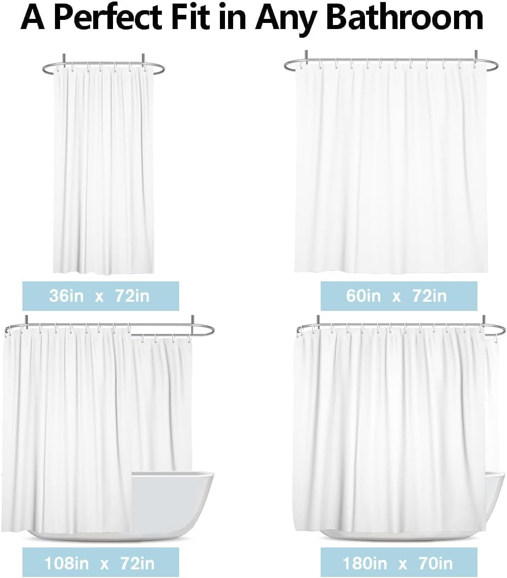 Custom Printed Bath Curtain — custom printed polyester bath curtain detail view