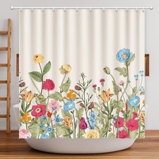 Beach Themed Shower Curtain 72x72 - Waterproof, Blackout, and Machine Washable — custom printed polyester bath curtain