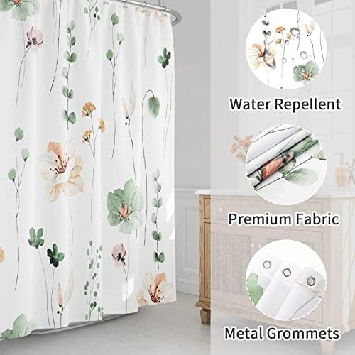 Custom Printed Bath Curtain — custom printed polyester bath curtain detail view