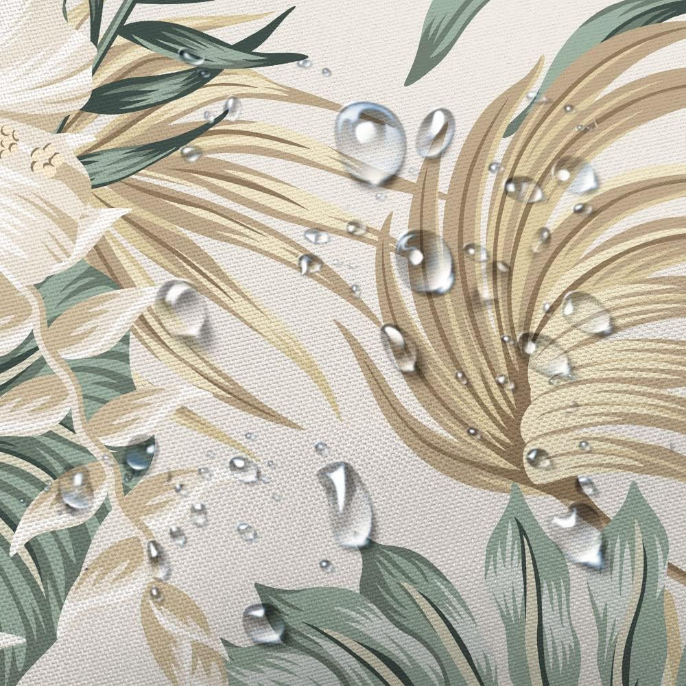 Custom Printed Bath Curtain — custom printed polyester bath curtain detail view