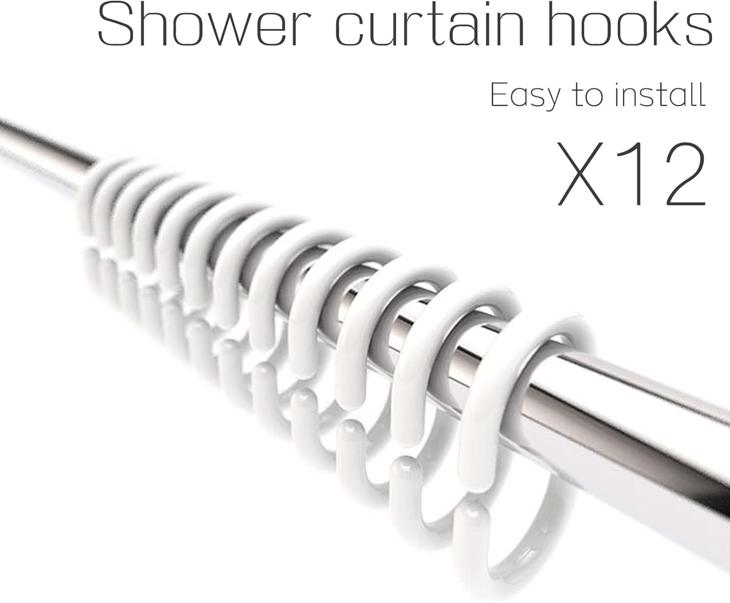 Custom Printed Bath Curtain — custom printed polyester bath curtain detail view