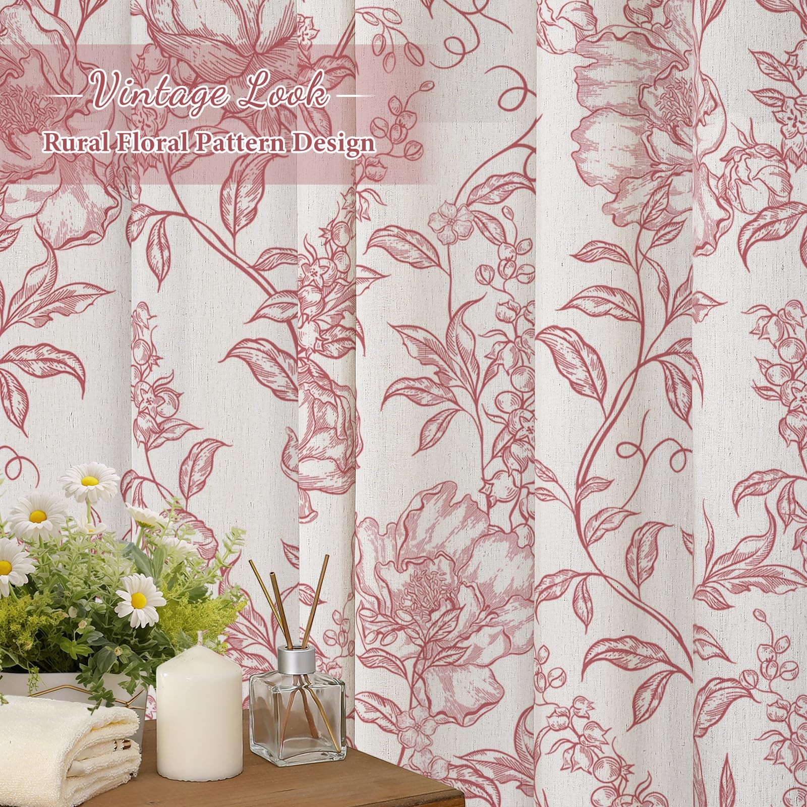 Custom Printed Bath Curtain — custom printed polyester bath curtain detail view