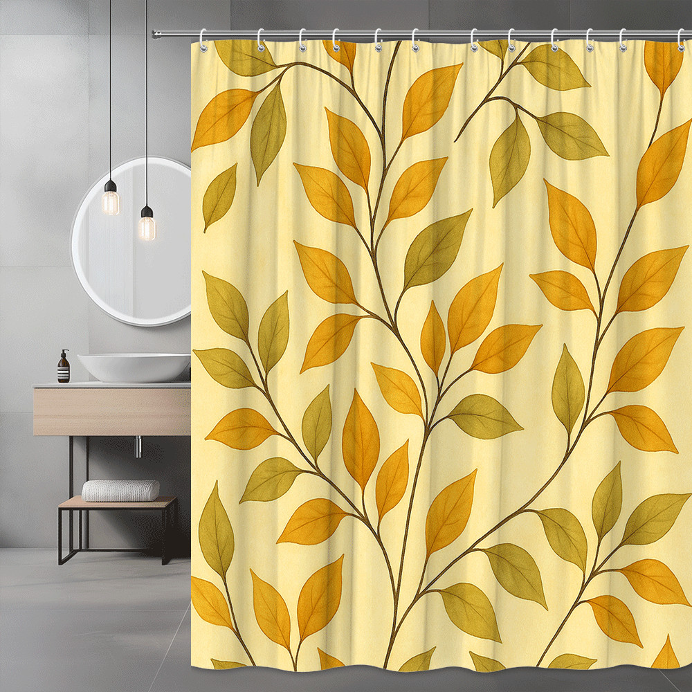 Custom Printed Bath Curtain — custom printed polyester bath curtain