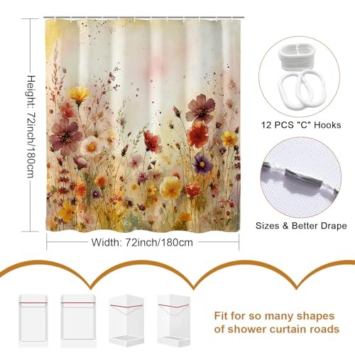 Custom Printed Bath Curtain — custom printed polyester bath curtain detail view