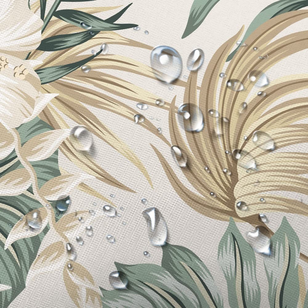 Custom Printed Bath Curtain — custom printed polyester bath curtain detail view