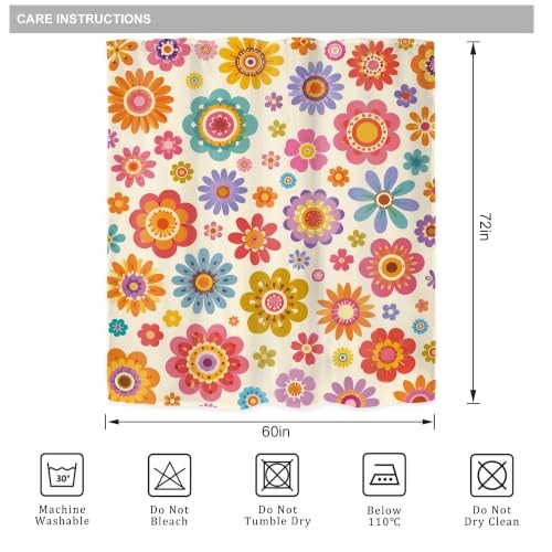 Custom Printed Bath Curtain — custom printed polyester bath curtain detail view