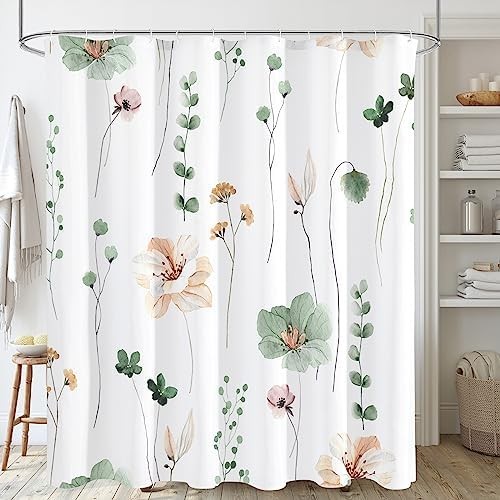 Custom Printed Bath Curtain — custom printed polyester bath curtain detail view