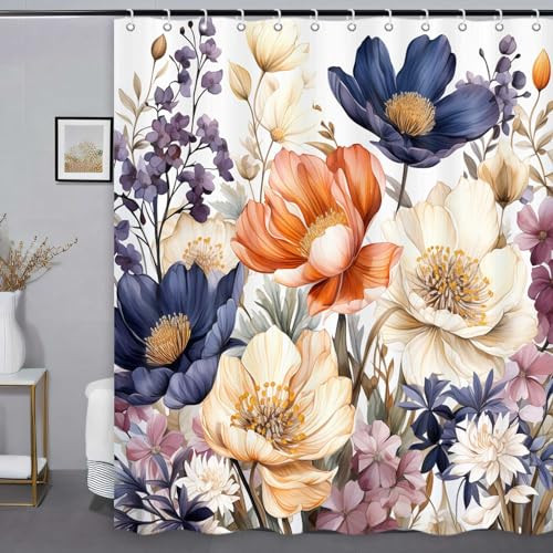 Custom Printed Bath Curtain — custom printed polyester bath curtain