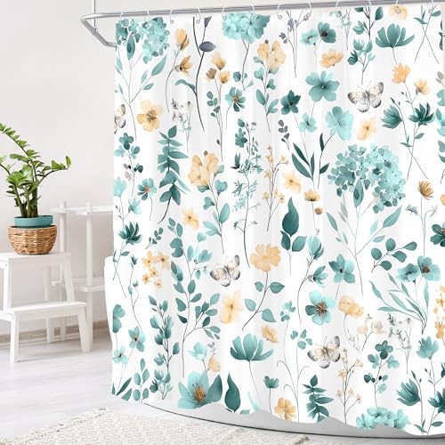 Custom Printed Bath Curtain — custom printed polyester bath curtain detail view