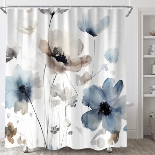 Custom Printed Bath Curtain — custom printed polyester bath curtain detail view