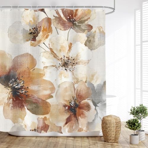 Custom Printed Bath Curtain — custom printed polyester bath curtain detail view