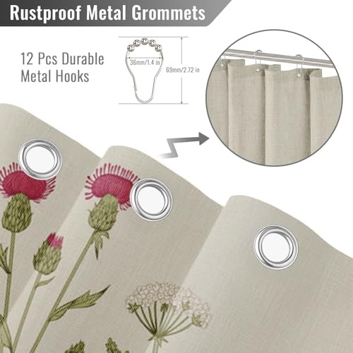 Custom Printed Bath Curtain — custom printed polyester bath curtain detail view