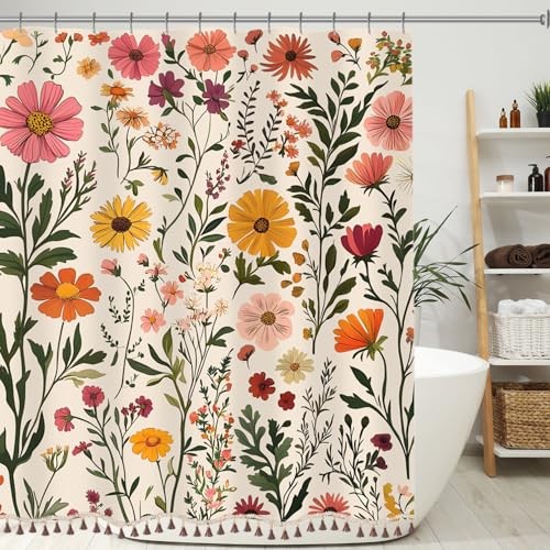Custom Printed Bath Curtain — custom printed polyester bath curtain