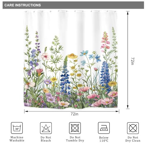 Custom Printed Bath Curtain — custom printed polyester bath curtain detail view