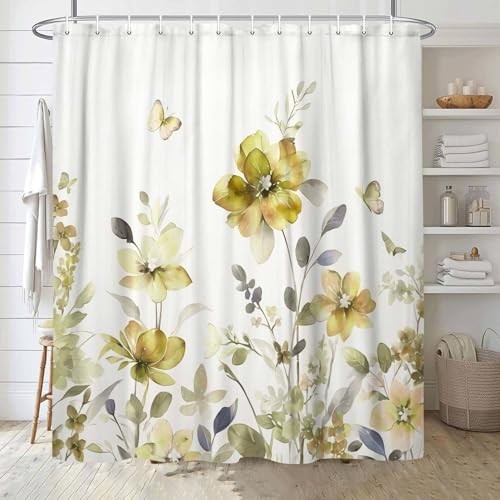 Custom Printed Bath Curtain — custom printed polyester bath curtain detail view
