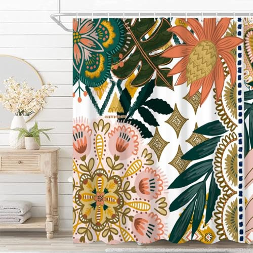 Custom Printed Bath Curtain — custom printed polyester bath curtain