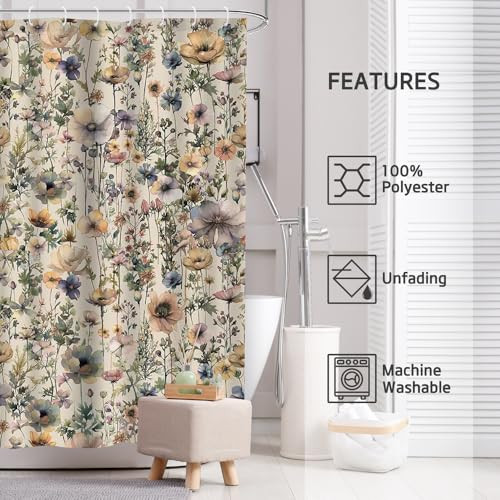 Custom Printed Bath Curtain — custom printed polyester bath curtain detail view