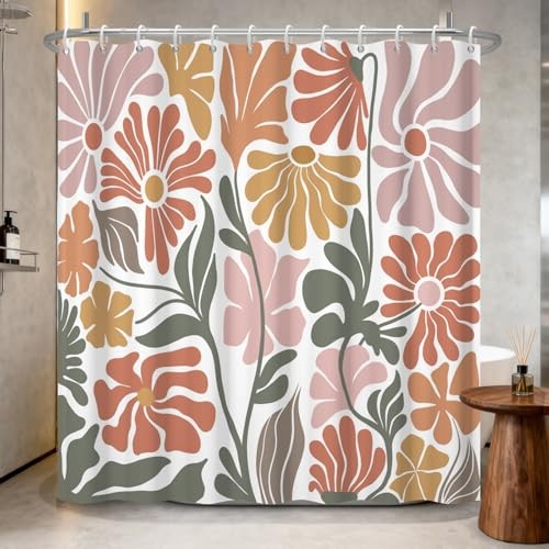Custom Printed Bath Curtain — custom printed polyester bath curtain