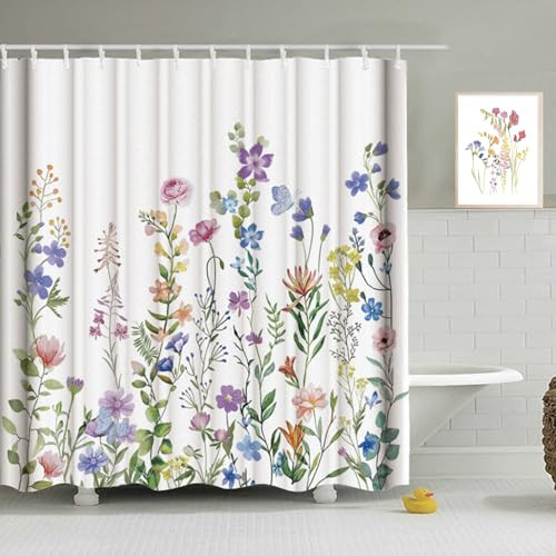 Custom Printed Bath Curtain — custom printed polyester bath curtain detail view