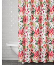 Southern Living Blossom Shower Curtain Multi Color Size 72X72” — custom printed polyester bath curtain