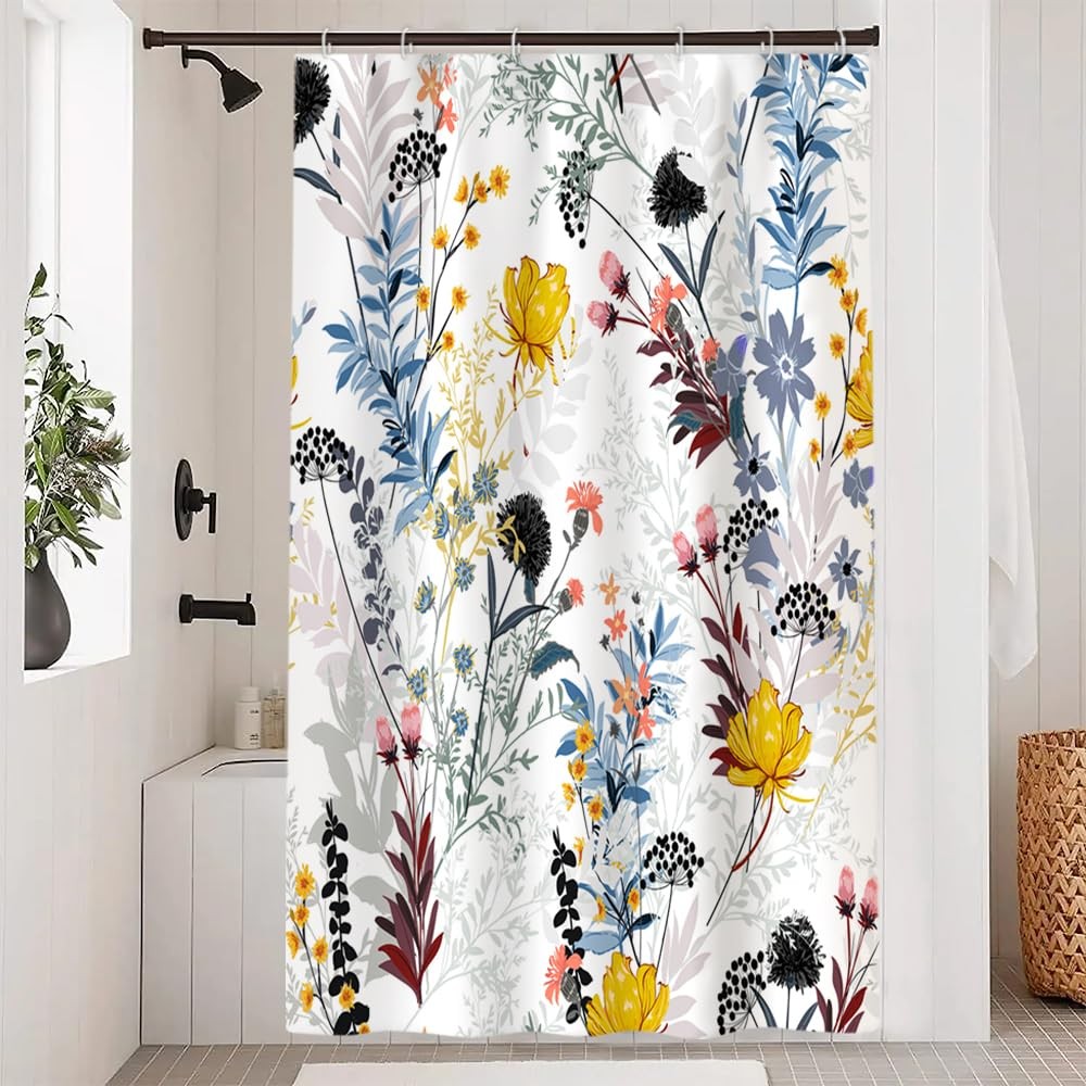 Custom Printed Bath Curtain — custom printed polyester bath curtain