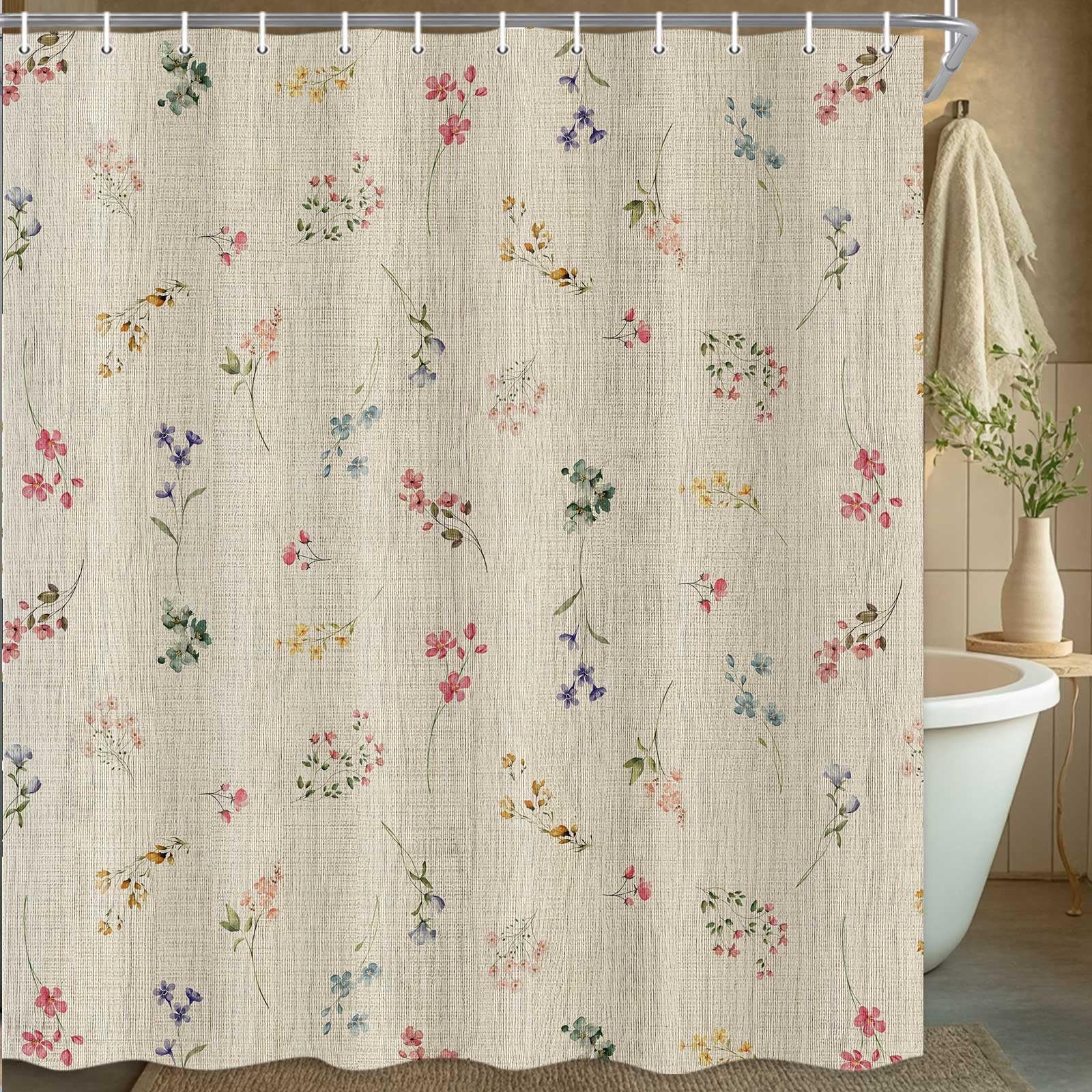Custom Printed Bath Curtain — custom printed polyester bath curtain