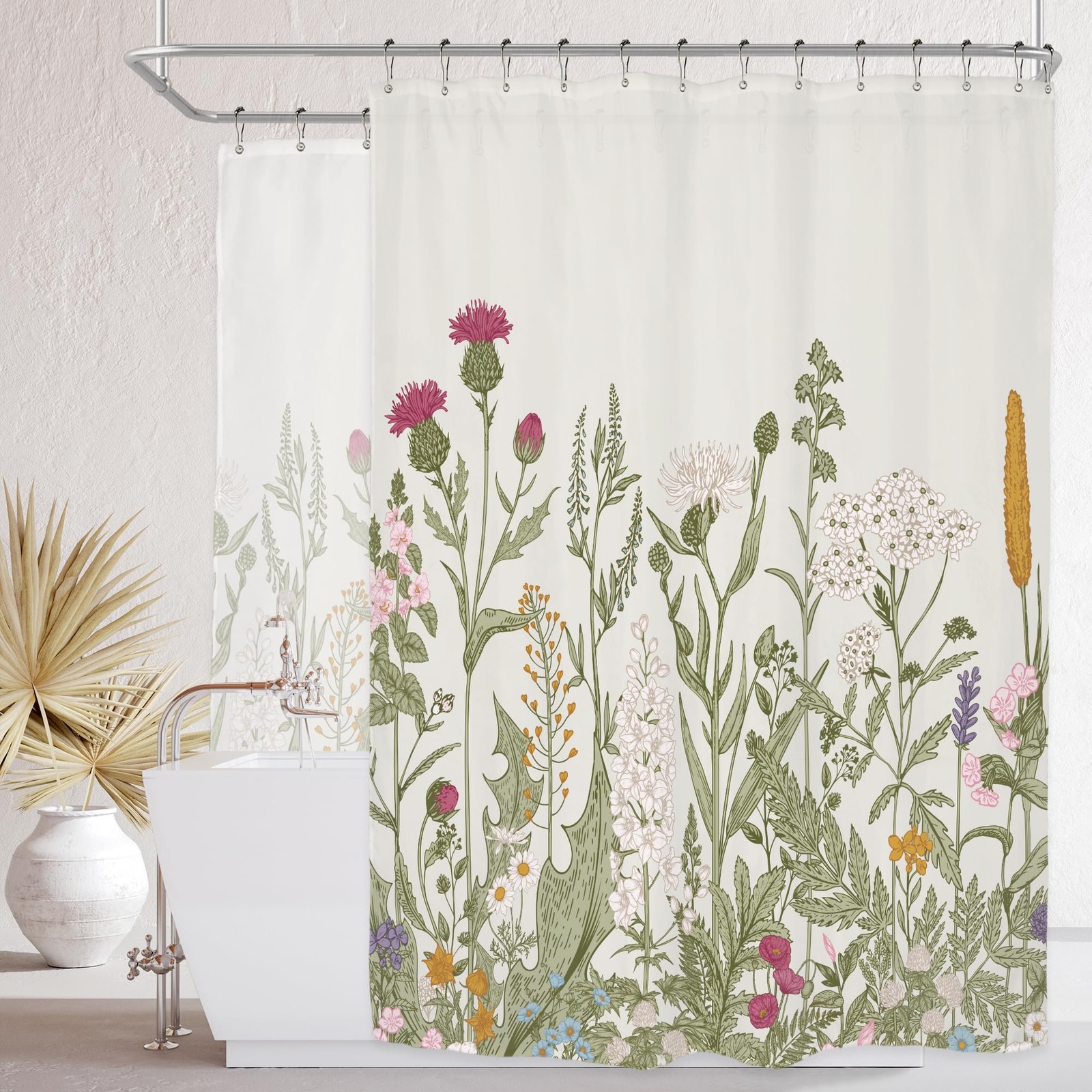 Custom Printed Bath Curtain — custom printed polyester bath curtain