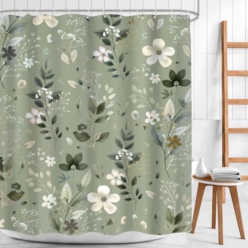 Custom Printed Bath Curtain — custom printed polyester bath curtain detail view
