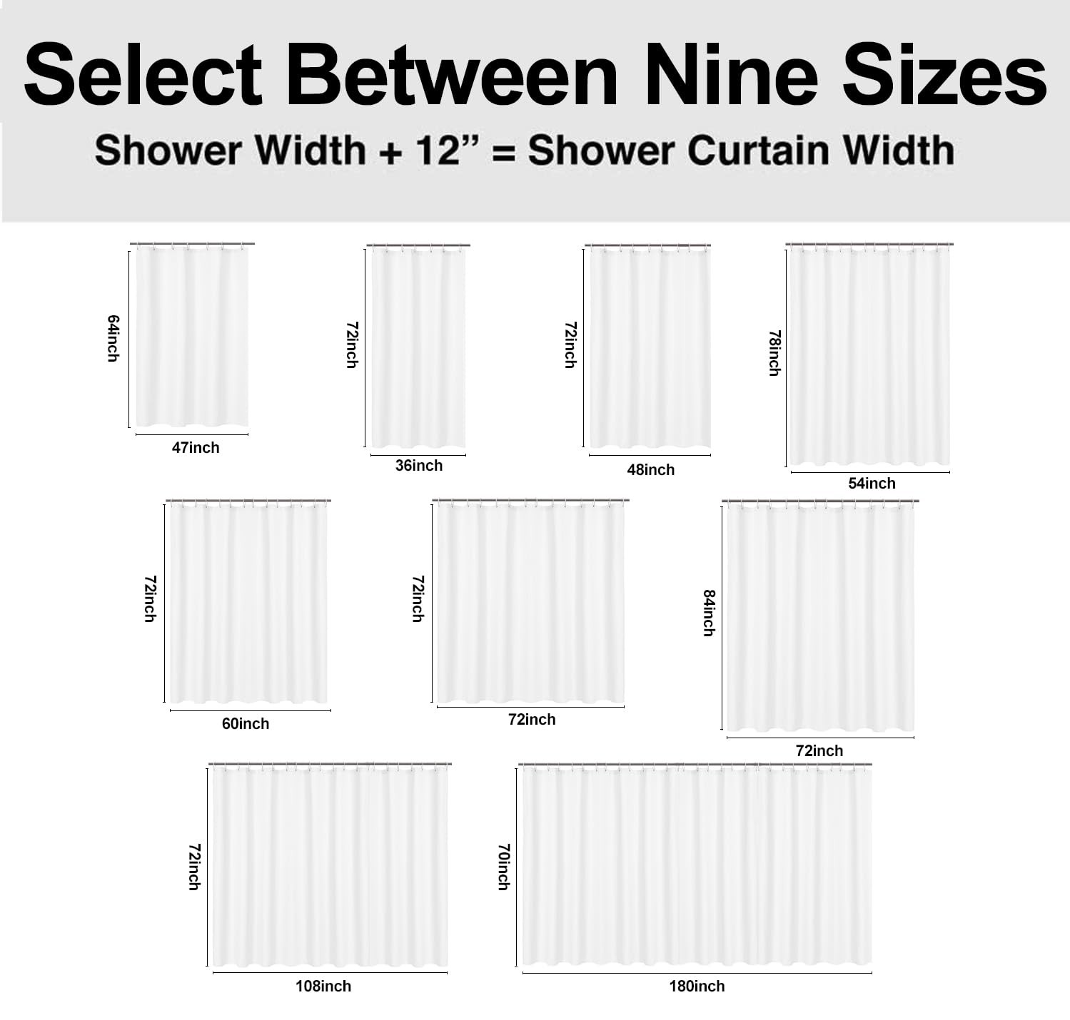 Custom Printed Bath Curtain — custom printed polyester bath curtain detail view