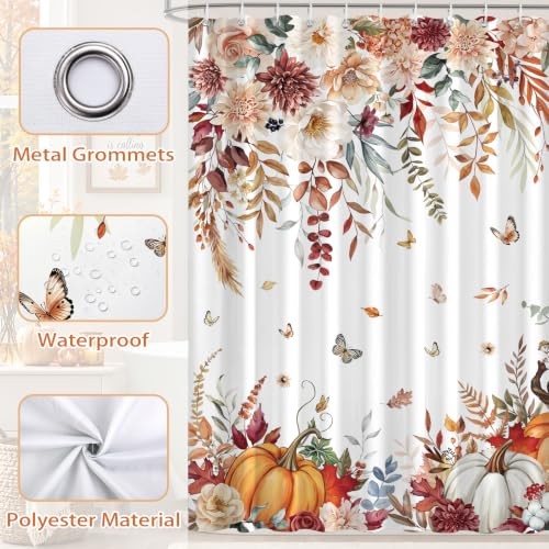 Custom Printed Bath Curtain — custom printed polyester bath curtain detail view