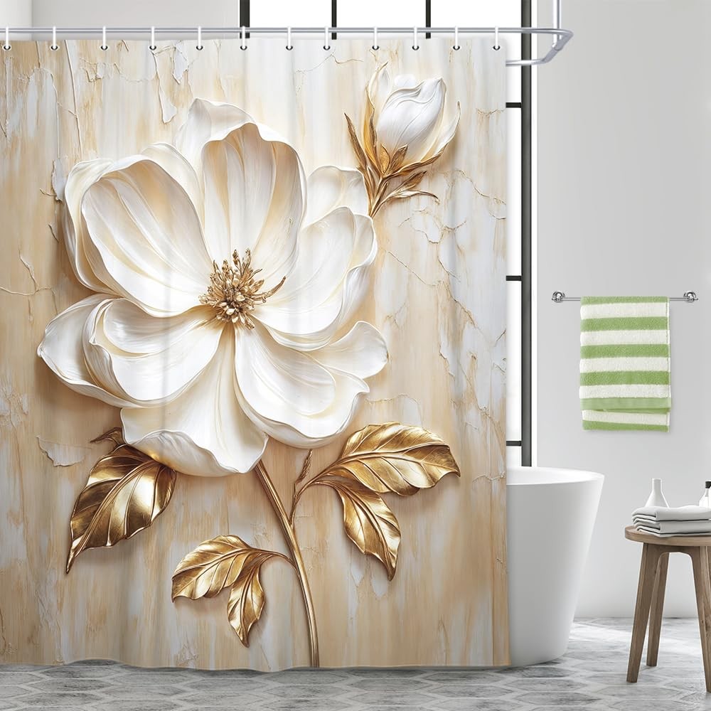 Custom Printed Bath Curtain — custom printed polyester bath curtain