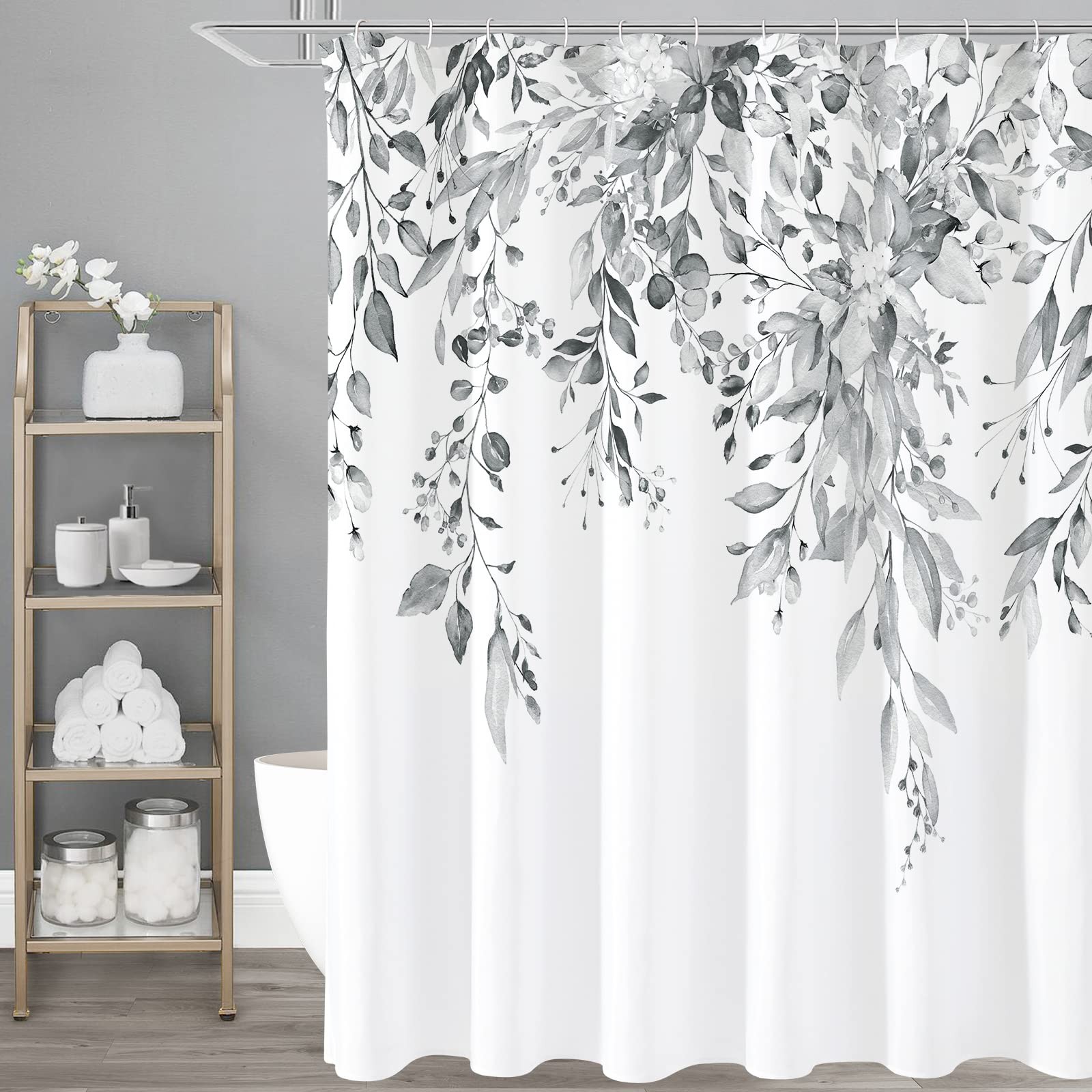 Custom Printed Bath Curtain — custom printed polyester bath curtain