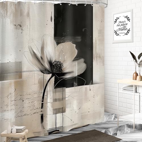 Custom Printed Bath Curtain — custom printed polyester bath curtain detail view