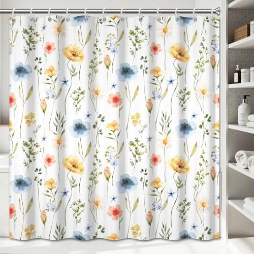 Custom Printed Bath Curtain — custom printed polyester bath curtain detail view