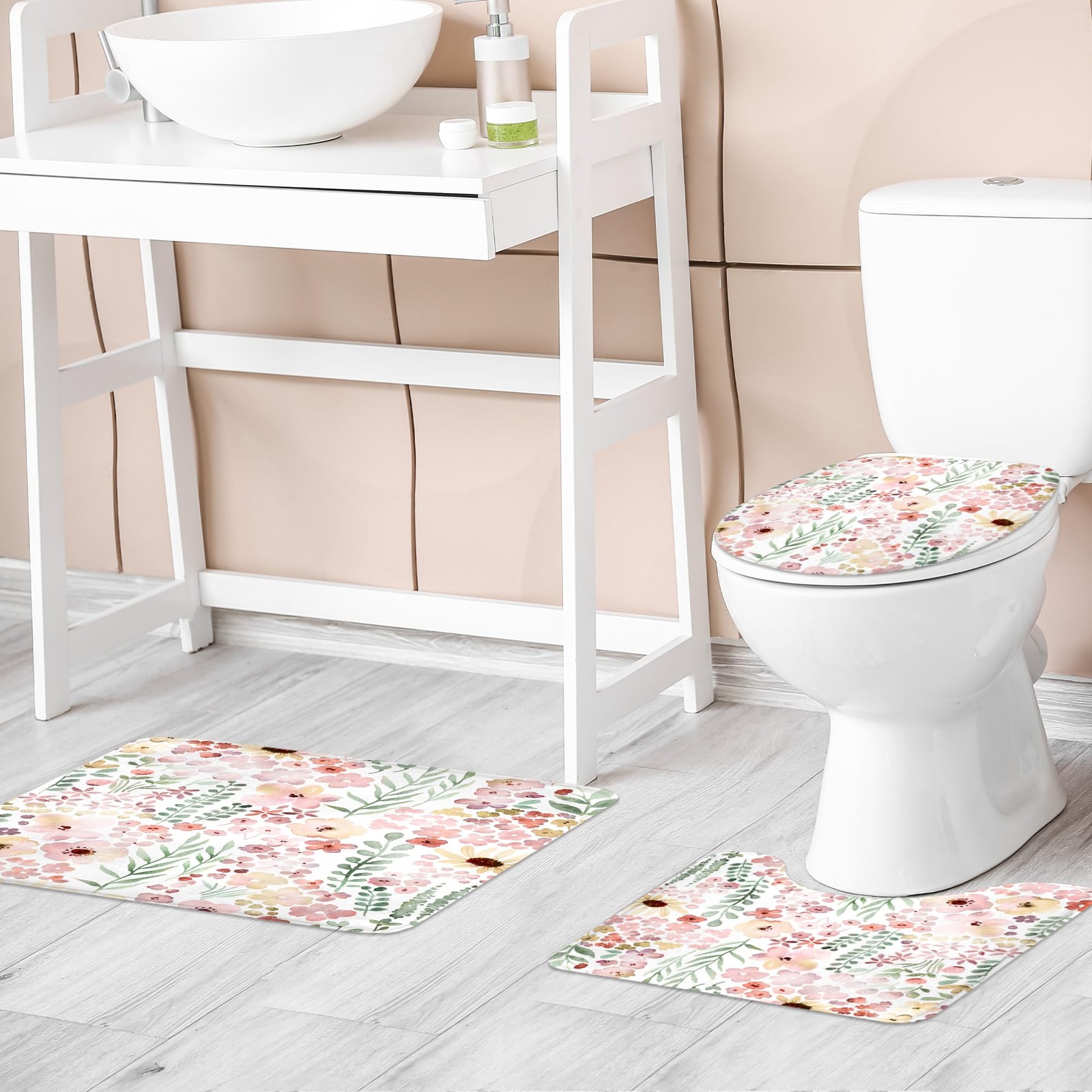 Custom Printed Bath Curtain — custom printed polyester bath curtain detail view