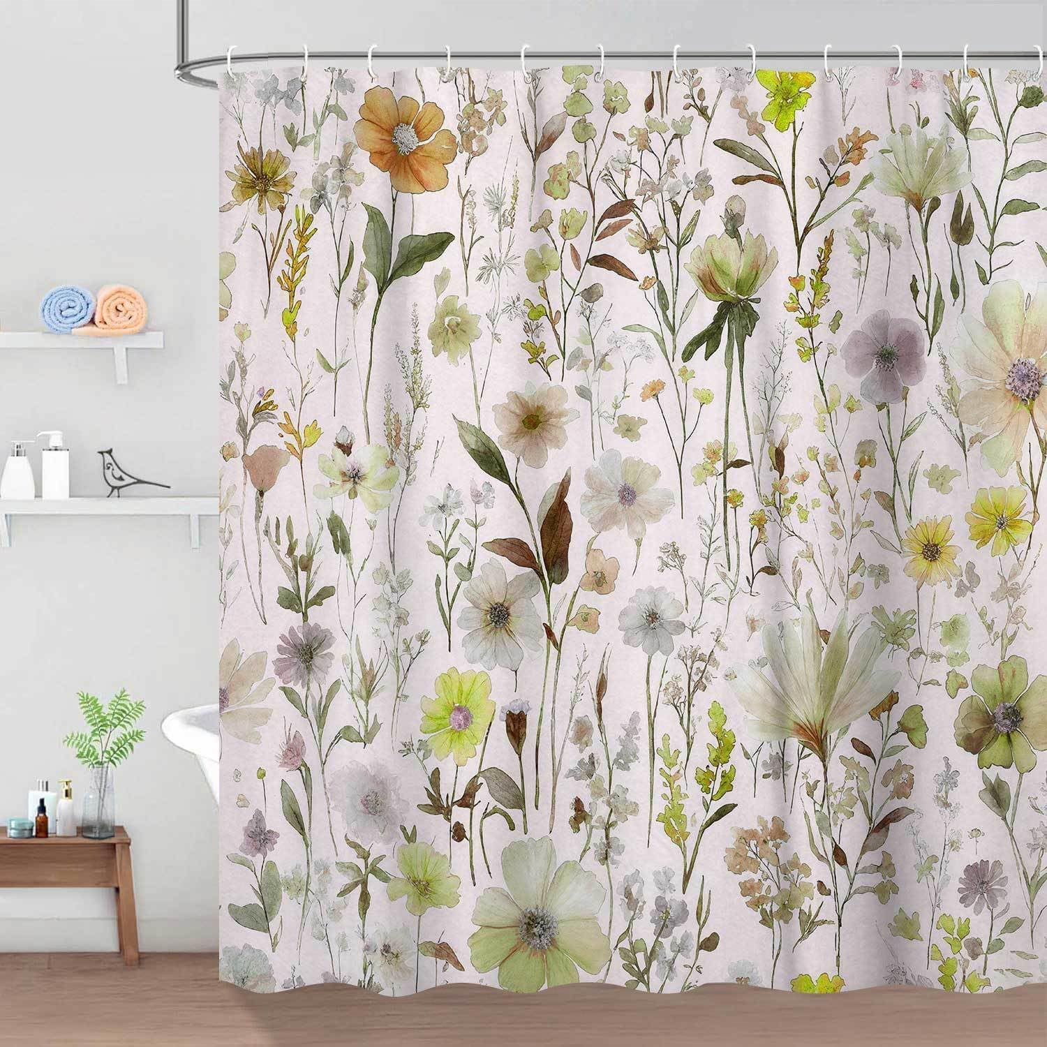 Custom Printed Bath Curtain — custom printed polyester bath curtain