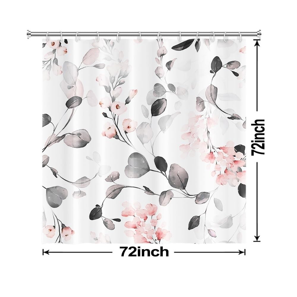 Custom Printed Bath Curtain — custom printed polyester bath curtain detail view