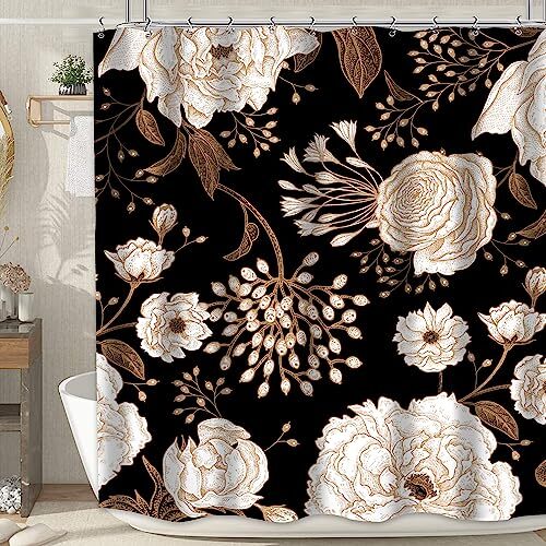 Custom Printed Bath Curtain — custom printed polyester bath curtain
