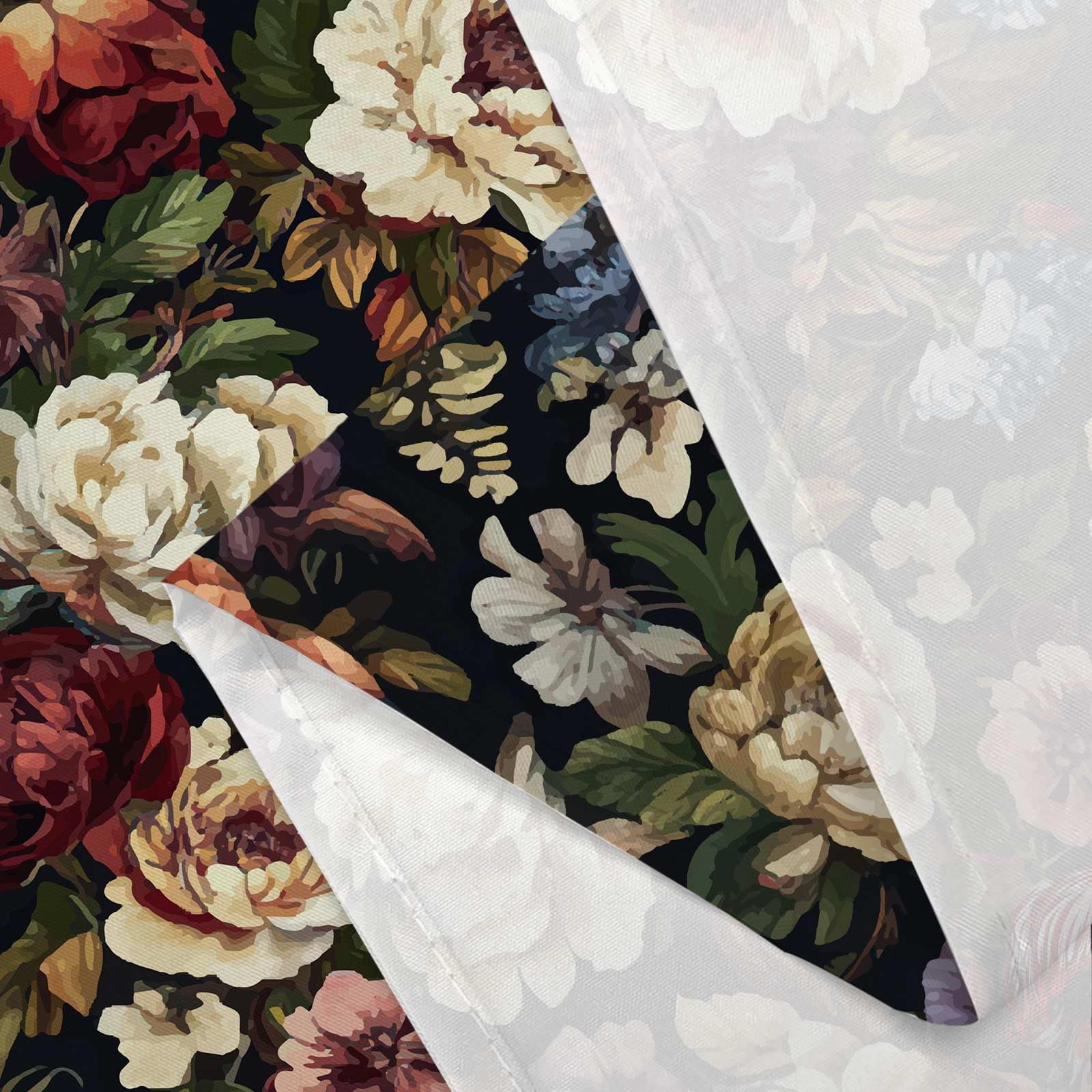 Custom Printed Bath Curtain — custom printed polyester bath curtain detail view