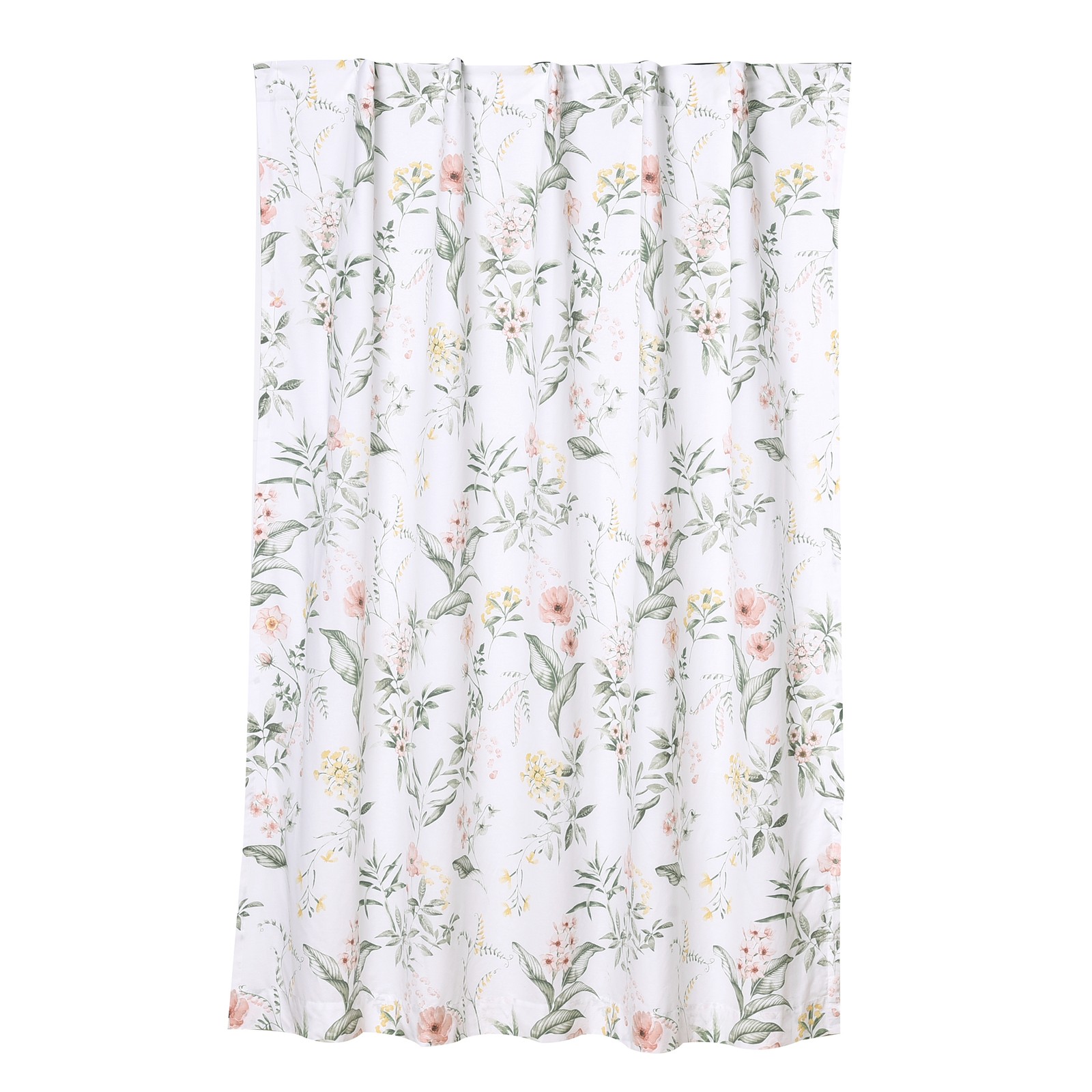 Custom Printed Bath Curtain — custom printed polyester bath curtain detail view