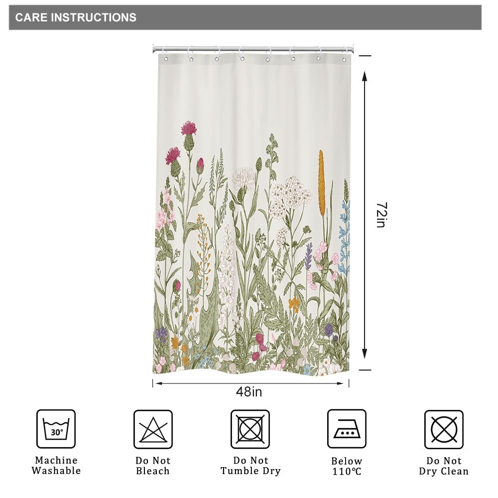 Custom Printed Bath Curtain — custom printed polyester bath curtain detail view
