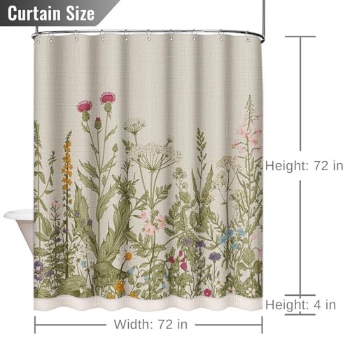 Custom Printed Bath Curtain — custom printed polyester bath curtain detail view