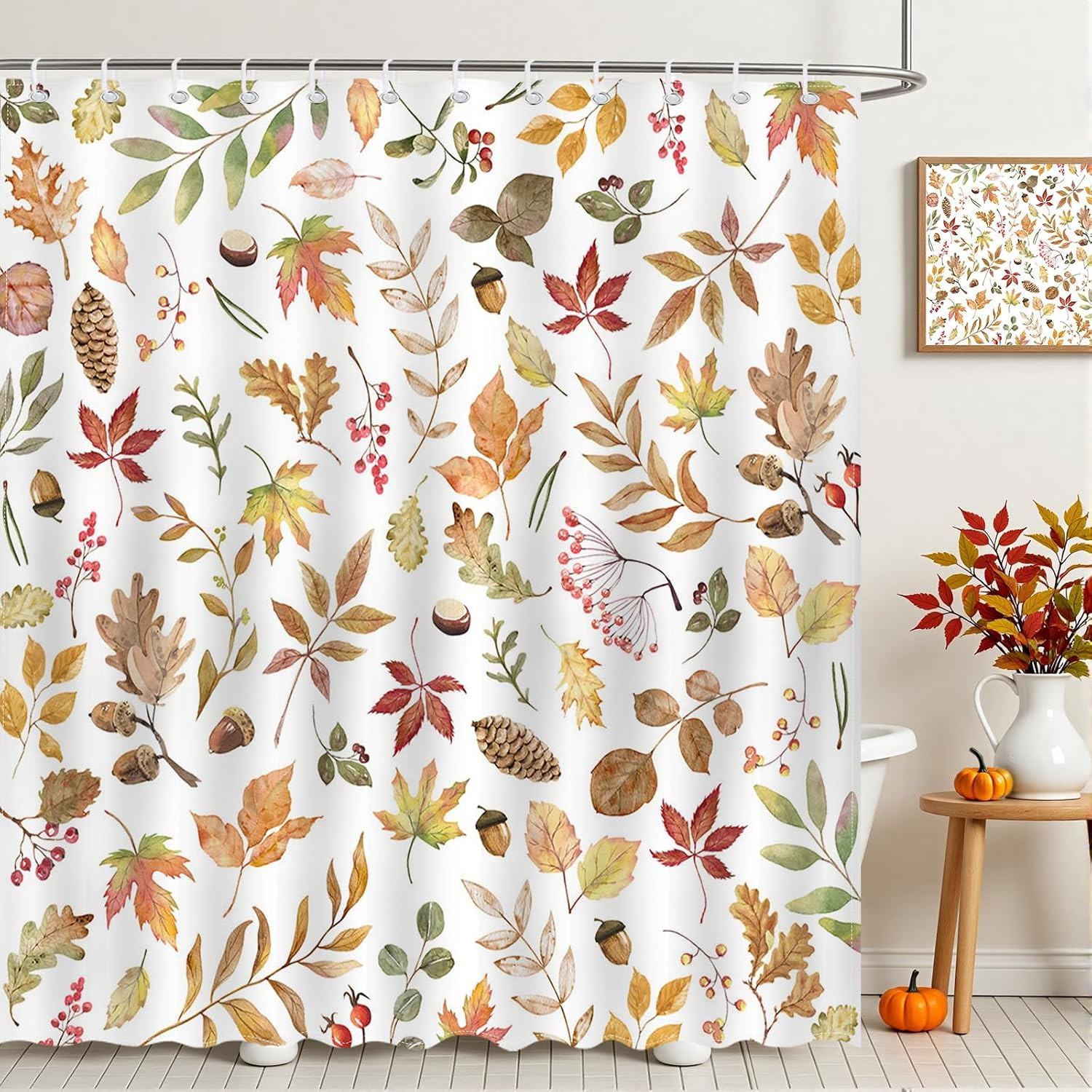 Custom Printed Bath Curtain — custom printed polyester bath curtain