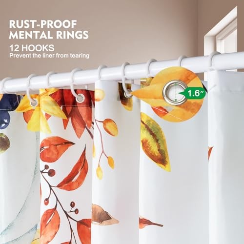 Custom Printed Bath Curtain — custom printed polyester bath curtain detail view